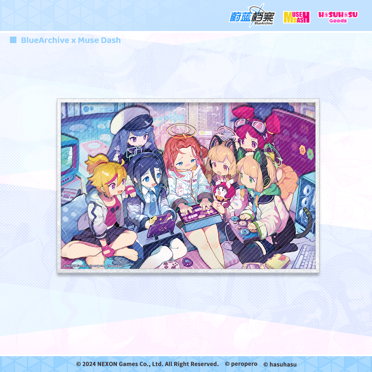 【先行販売】Muse Dash | ブルーアーカイブ| 多層アクリル色紙