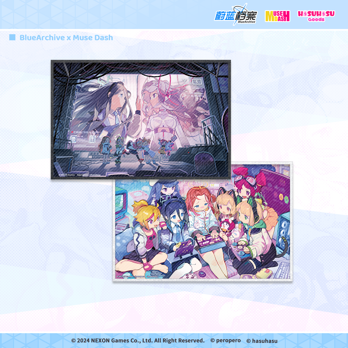【先行販売】Muse Dash | ブルーアーカイブ| 多層アクリル色紙