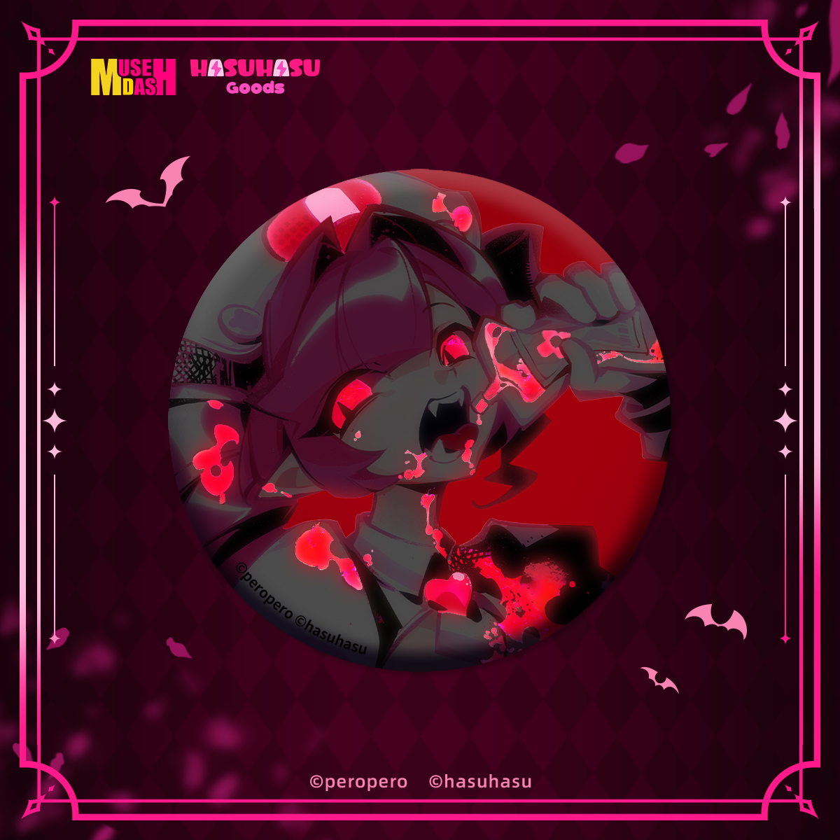 Muse Dash Nocturne Bloodheir Buro Reflective Badge