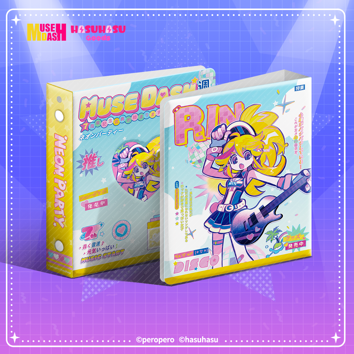Muse Dash Neon Party 2-pocket Refillable Card Album