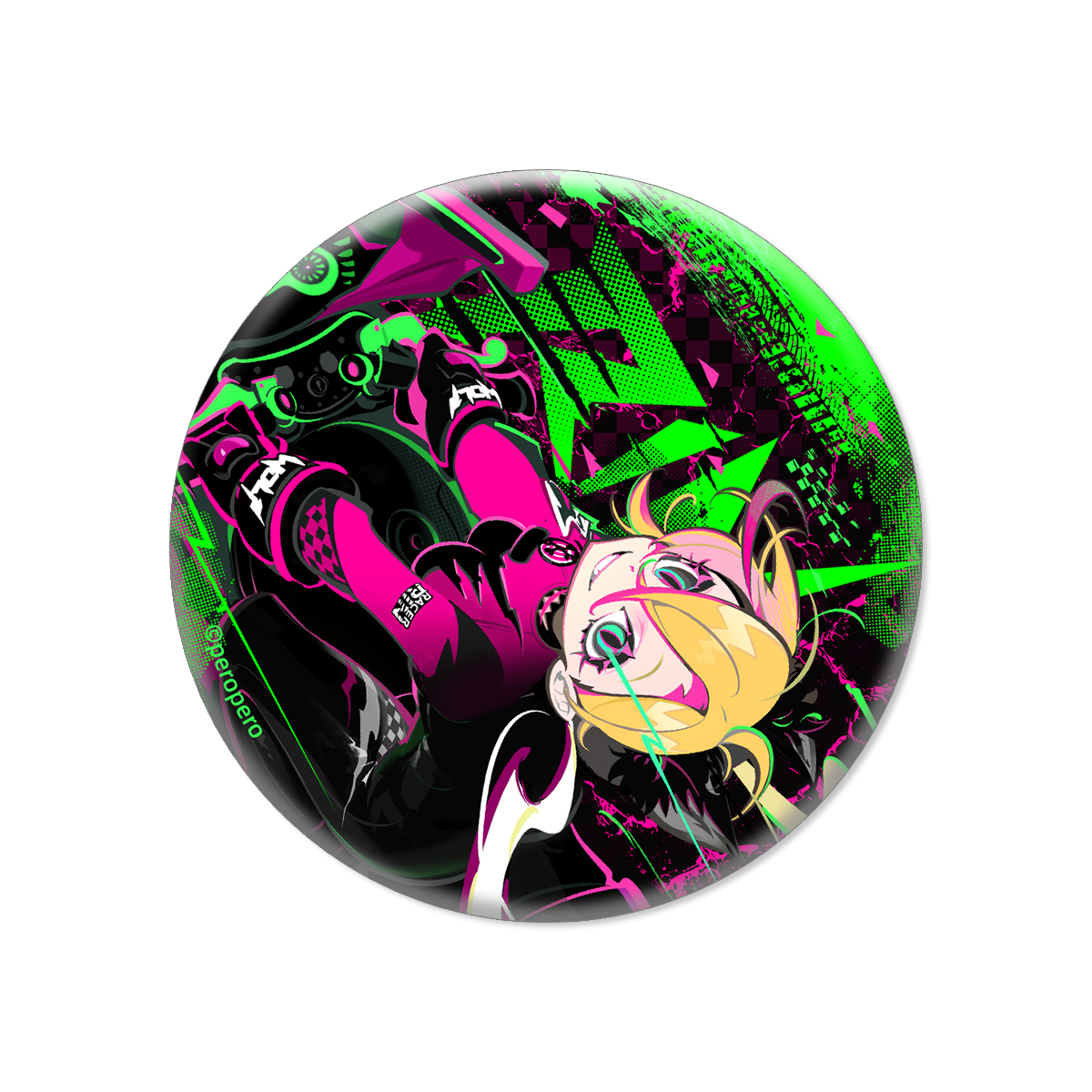 Mush Dash| Motorcyclist Rin | reflective badge