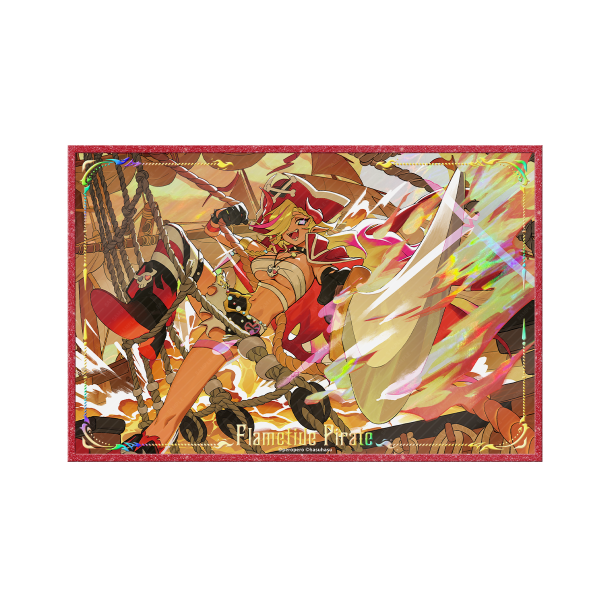 Muse Dash Flametide Pirate Rin Acrylic AR Welcome Shikishi