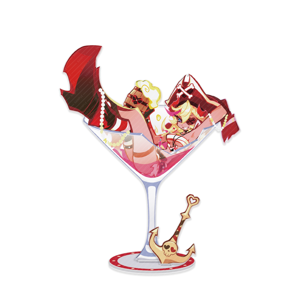 Muse Dash Flametide Pirate Rin Goblet-shaped Victory Edgeless Acrylic Standee