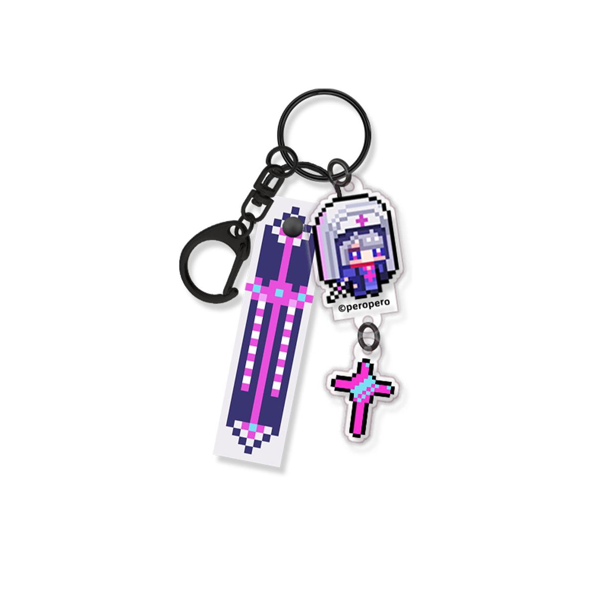 Muse Dash Pixel Dimension PVC Strap Character Keychain
