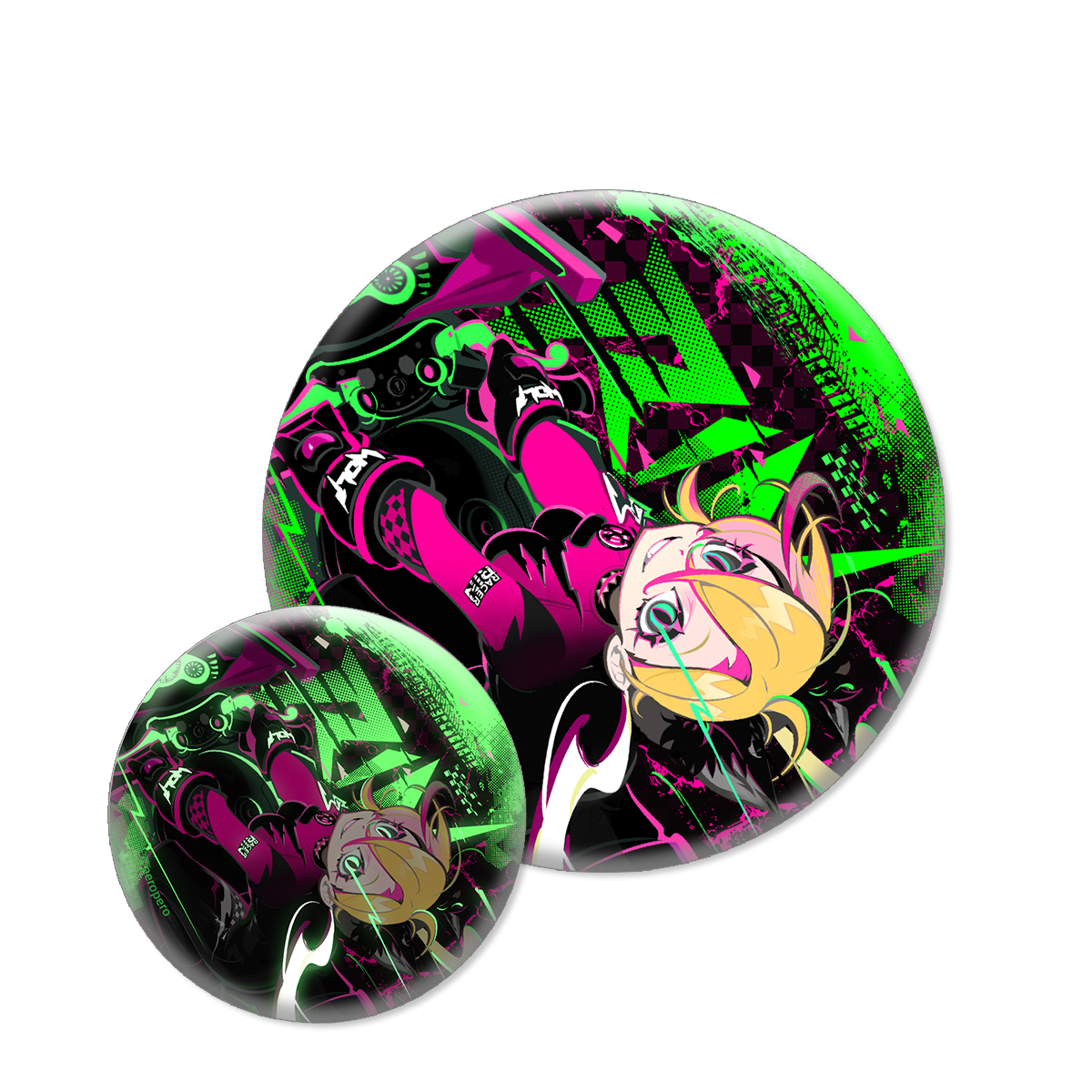 Mush Dash| Motorcyclist Rin | reflective badge
