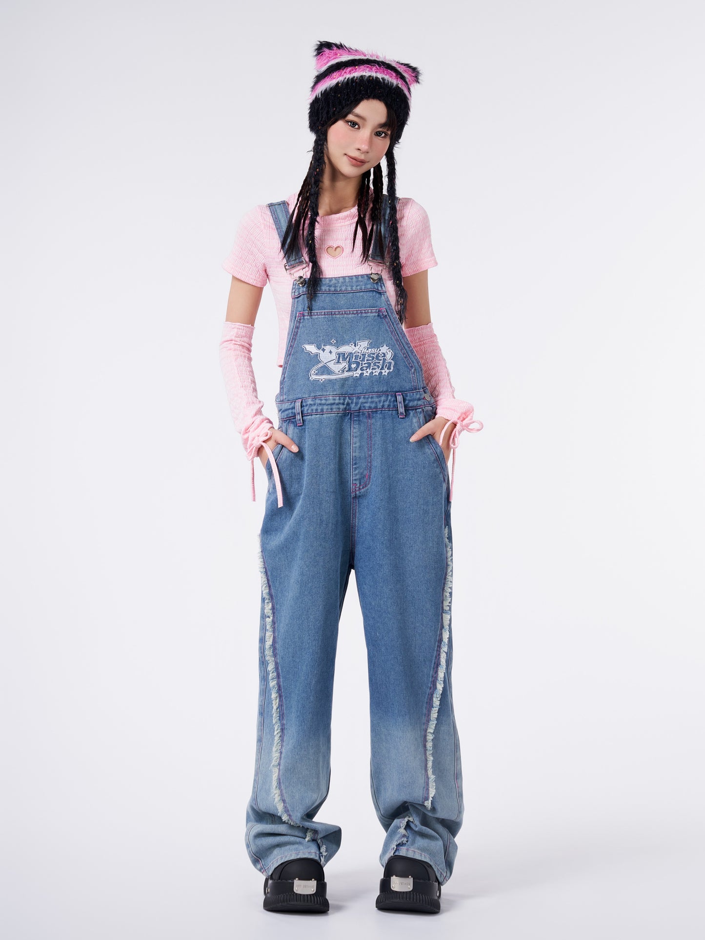 "Muse Dash" Winter Truancy Plan Bib & brace overalls