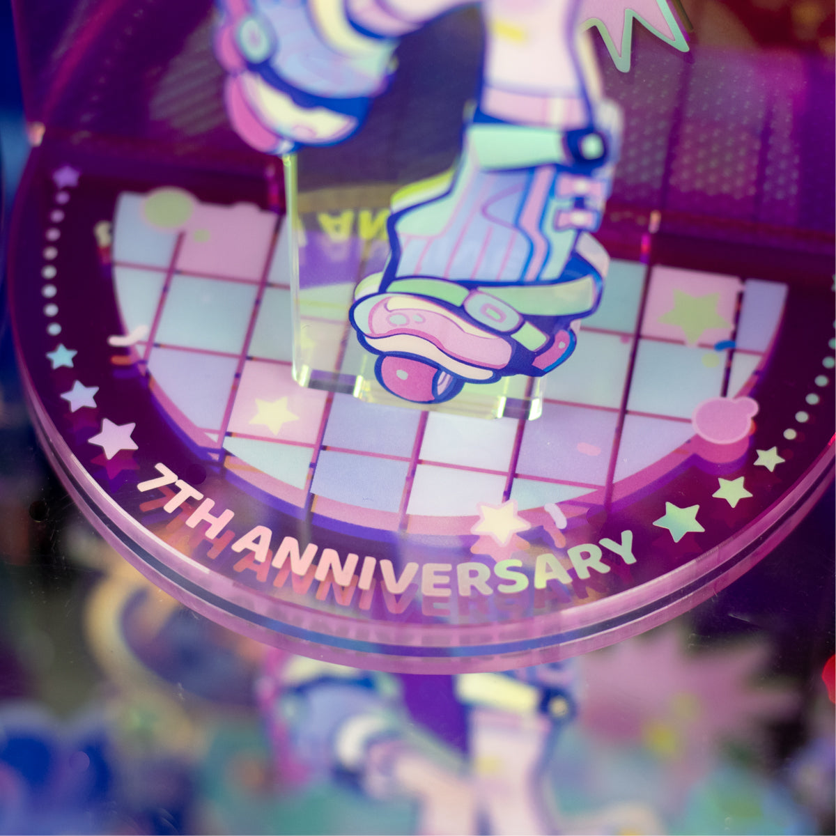 Muse Dash Neon Party Laser Silver Foil Double-layer Acrylic Standee
