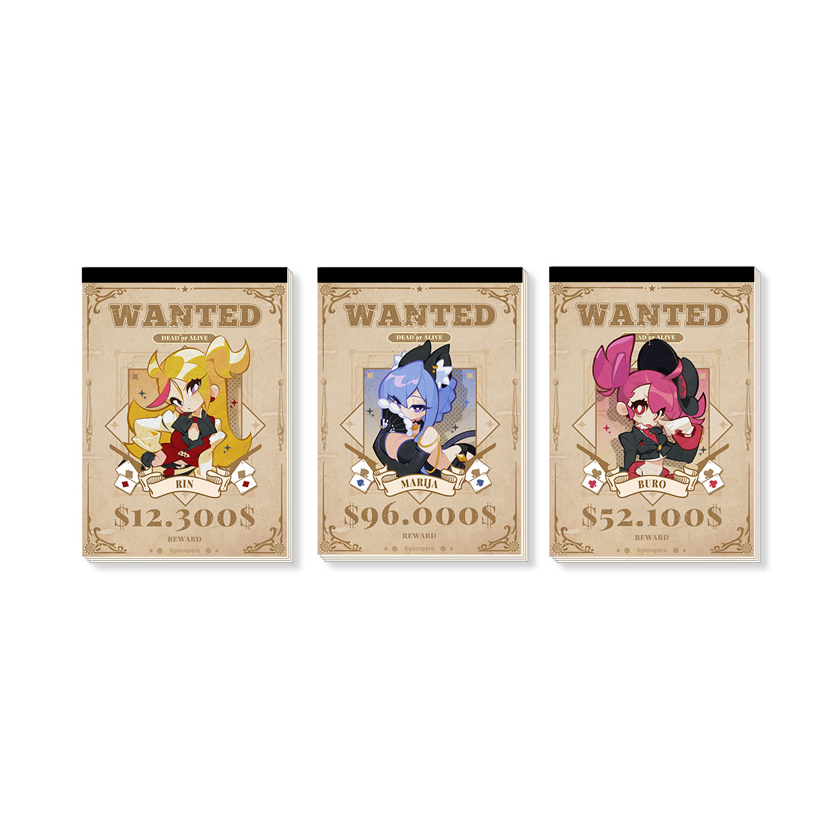 Mush Dash |Gambler's Tricks |Warrant Notepad