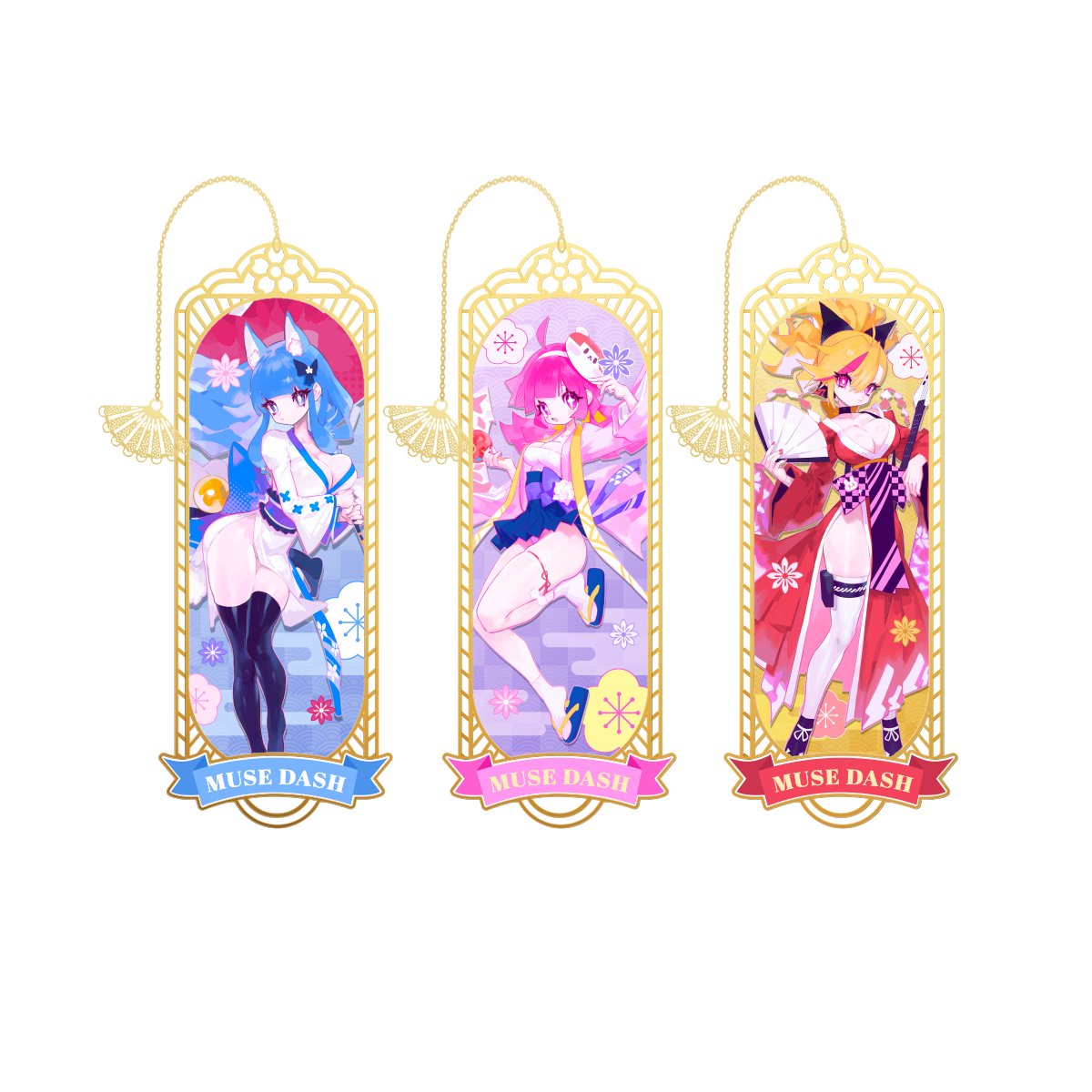 Muse Dash Metal Bookmark Kimono ver.
