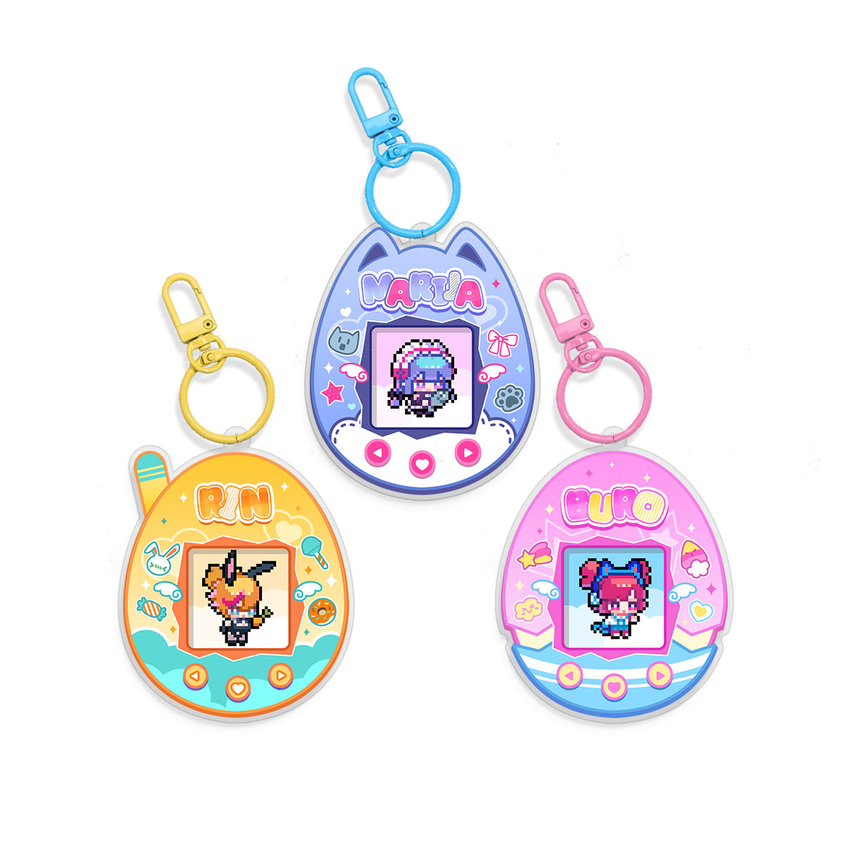 Muse Dash Digital Pet Phoframe Keychain