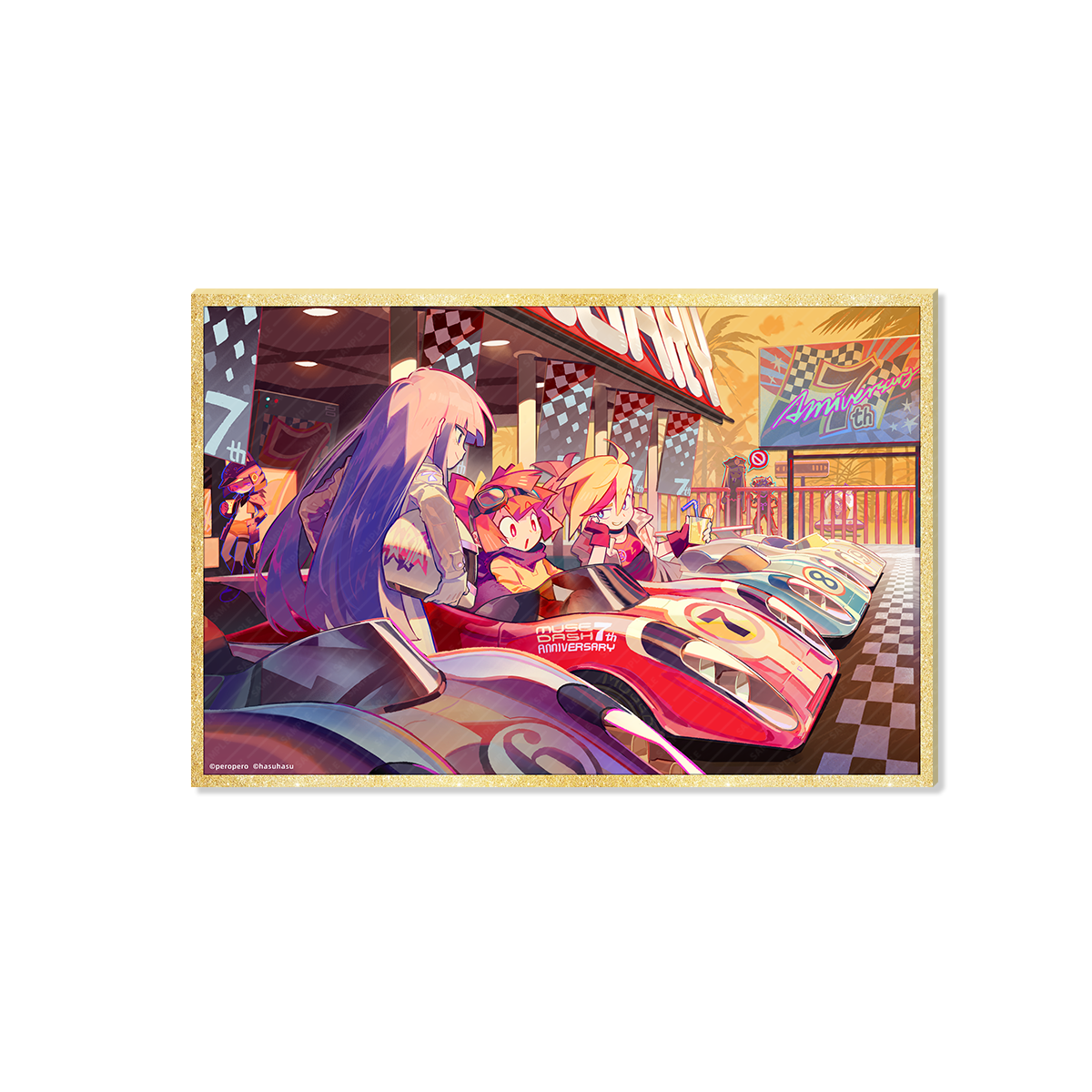 Muse Dash Neon Party 7th Anniversary Acrylic Shikishi