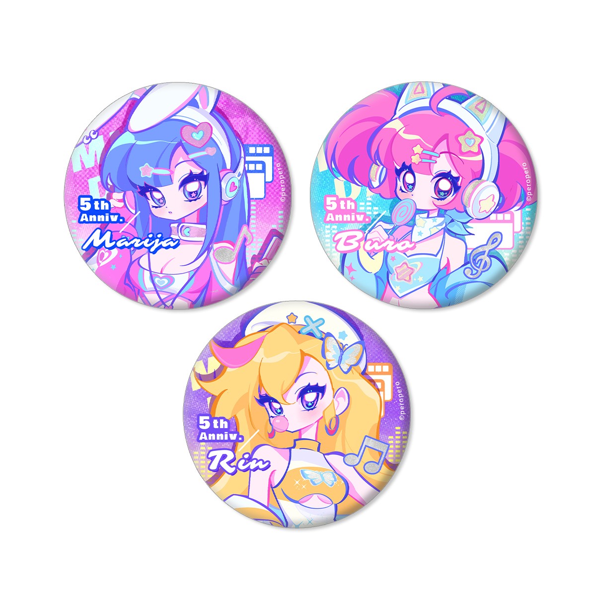 Muse Dash Y2K Style Badge
