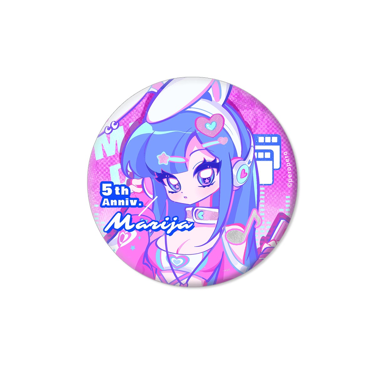 Muse Dash Y2K Style Badge