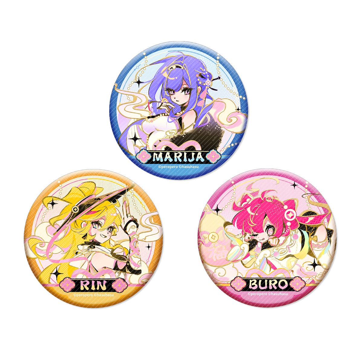 【 pre-sale 】Muse Dash-FengYaSongSpring-Embossed Hot Stamping Badge