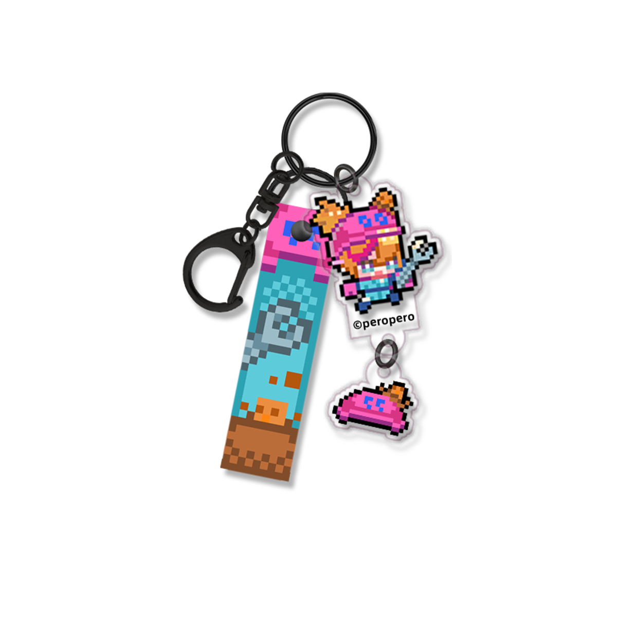 Muse Dash Pixel Dimension PVC Strap Character Keychain