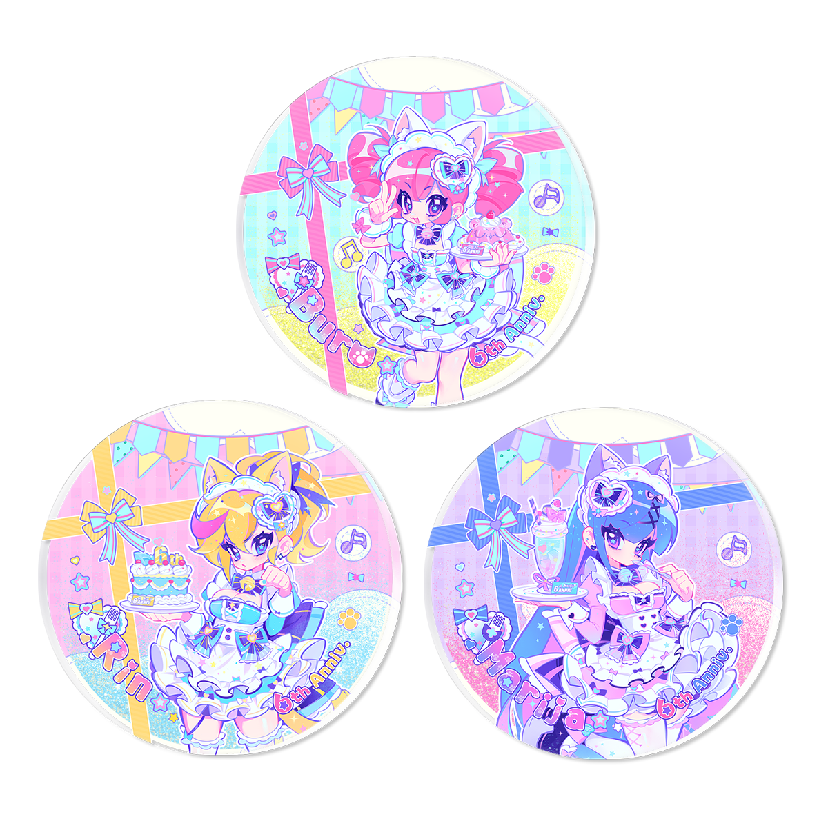 Mush Dash|Maid Sweet Date|Fluff Coasters