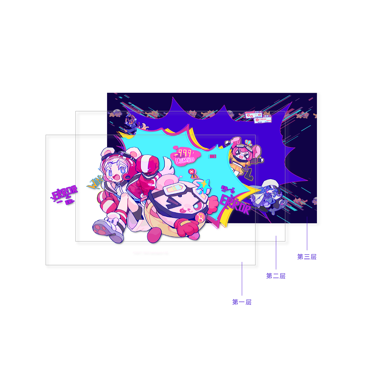 Muse Dash Illus Acrylic Block「We are so cool!」
