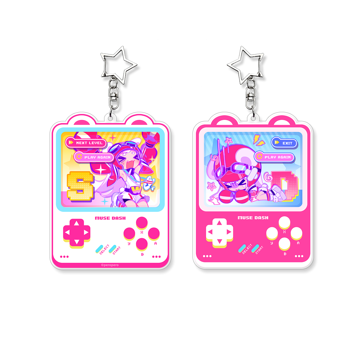 Muse Dash Ola Game Two-Sided Acrylic Pendant