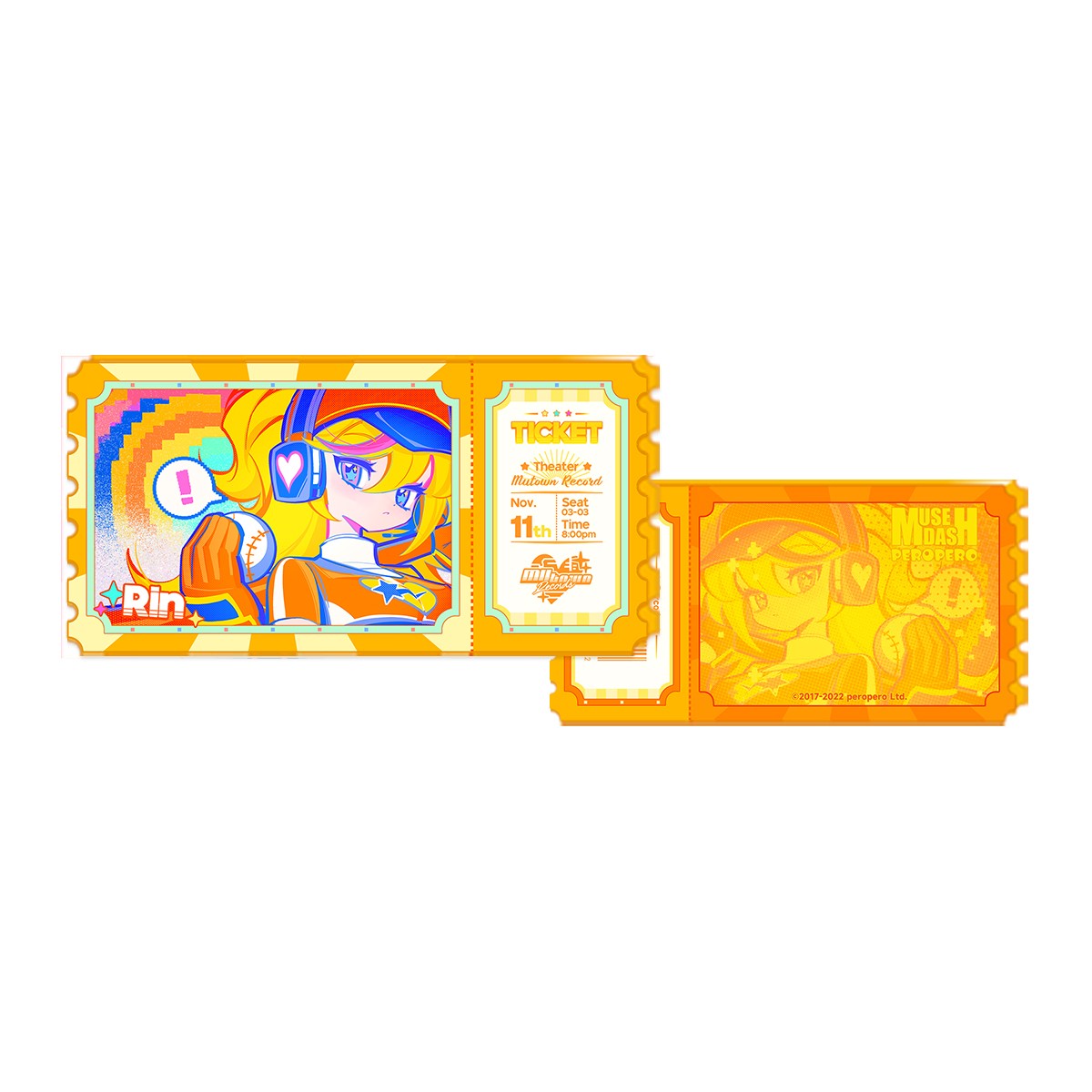 Mutown Twinkle Acrylic Ticket Stub