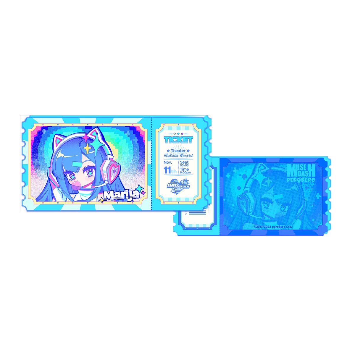 Mutown Twinkle Acrylic Ticket Stub