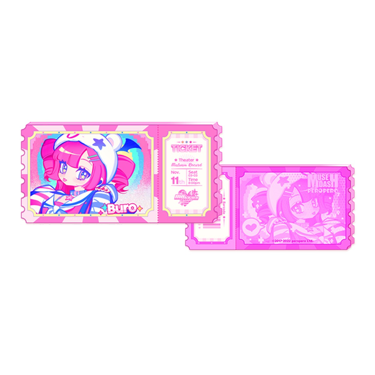 Mutown Twinkle Acrylic Ticket Stub
