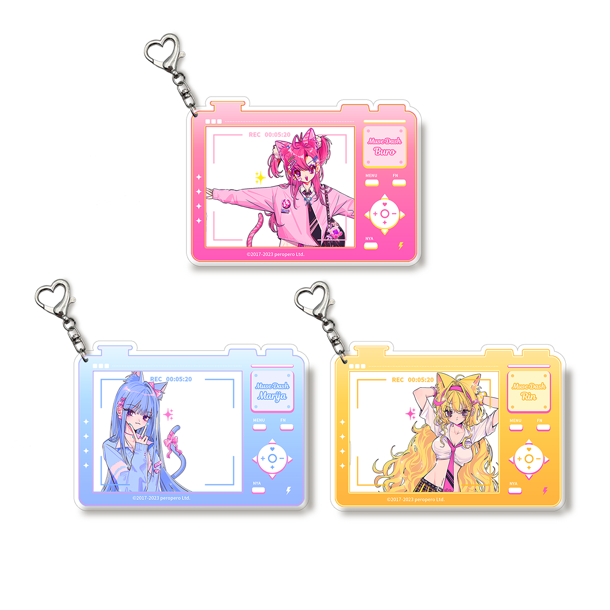 Muse Kitty Photo Card Keychain