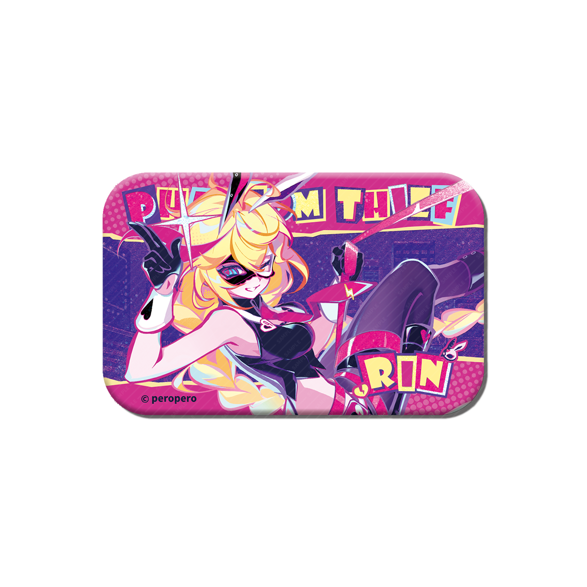 【pre-sale】MuseDash - Phantom Thief Rin - Square Badge - Victory Scene