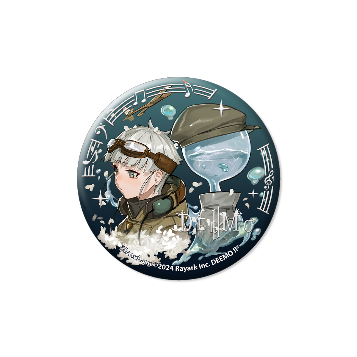 DEEMO II| Dawn of Flower Rhythm |Tactile Silver Stamping Badge