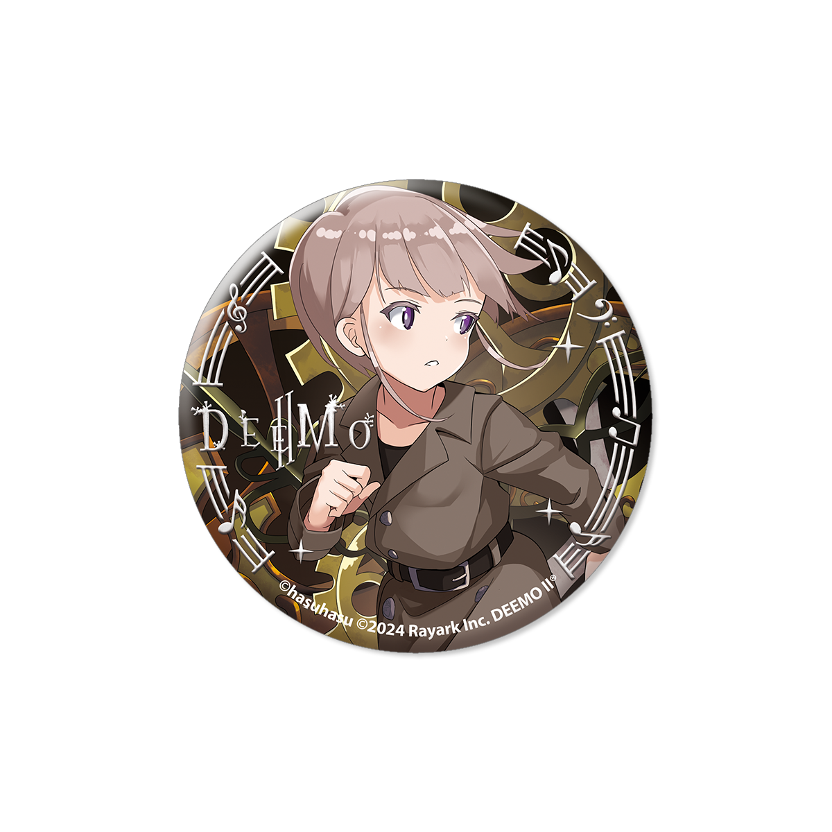 DEEMO II| Dawn of Flower Rhythm |Tactile Silver Stamping Badge