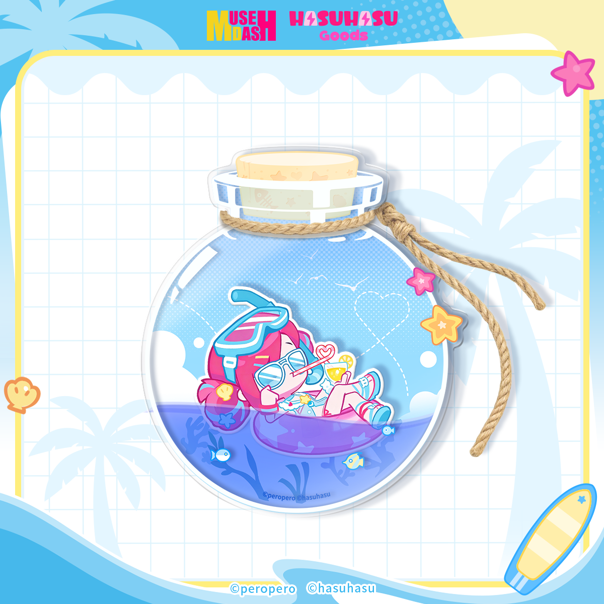 【pre-sale】Muse Dash Diver Buro Oil-filled Drift Bottle Keychain