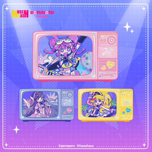 Muse Dash Neon Party Silver Foil Paper-mounted Film