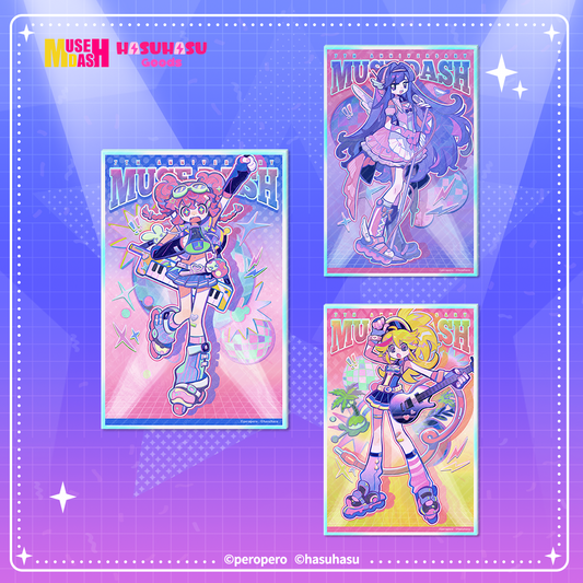 Muse Dash Neon Party Nano UV Reverse Laser Shikishi
