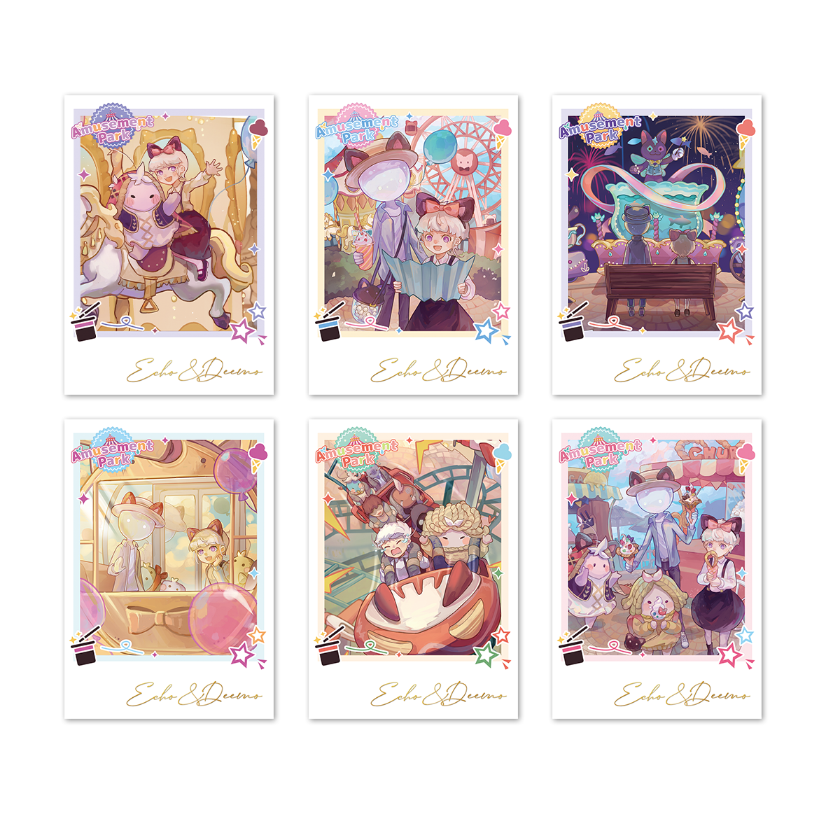 DEEMO II| Dawn of Flower Rhythm |UV Stamping Color Polaroid Set-6pcs