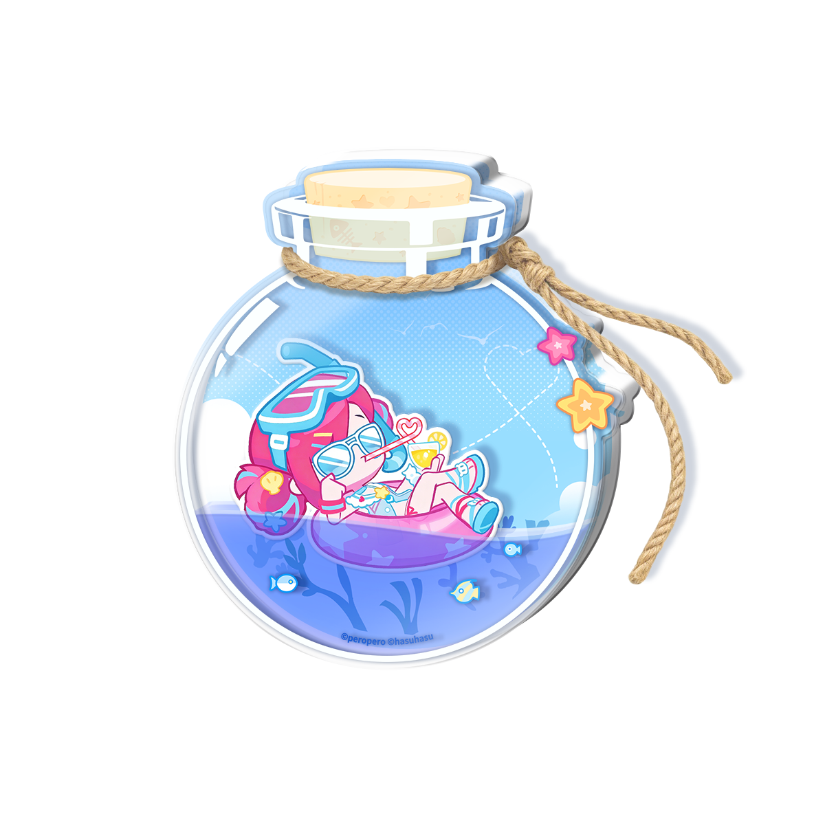 【pre-sale】Muse Dash Diver Buro Oil-filled Drift Bottle Keychain