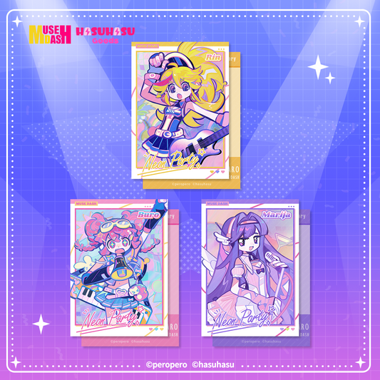 Muse Dash Neon Party Hot Stamping Polaroid (Free Gift)