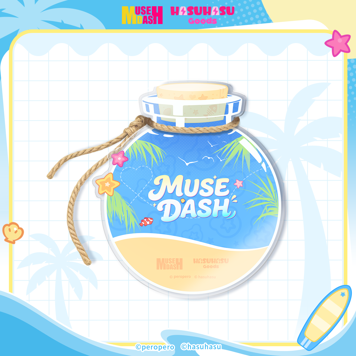 【pre-sale】Muse Dash Diver Buro Oil-filled Drift Bottle Keychain