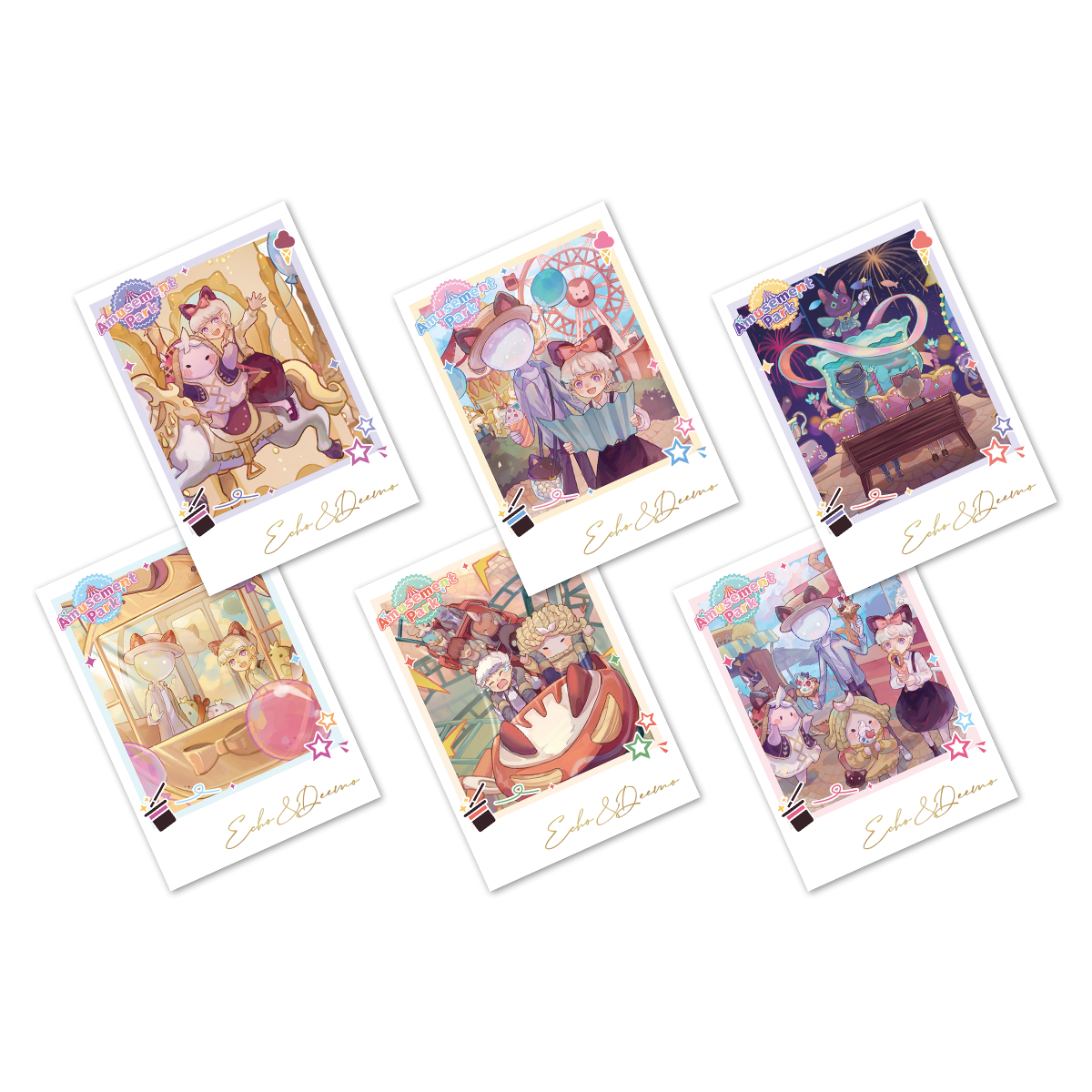 DEEMO II| Dawn of Flower Rhythm |UV Stamping Color Polaroid Set-6pcs