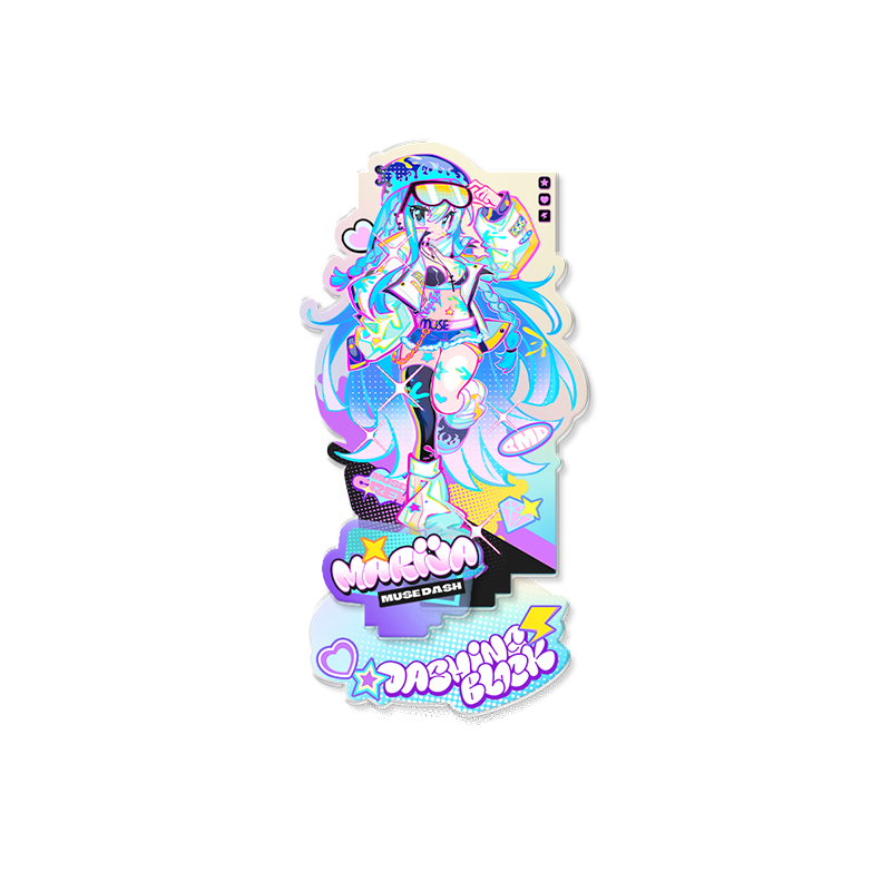 【 pre-sale 】Muse Dash| Rhythm Street  | Double-insertion Laser Standee Set