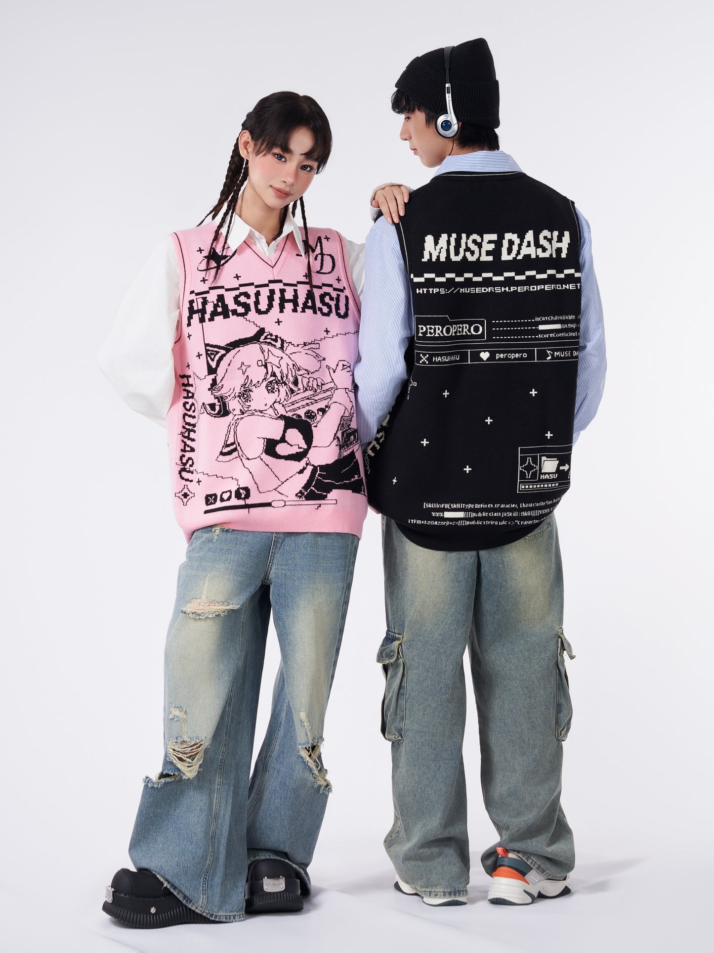 "Muse Dash" Winter Truancy Plan Knitted vest