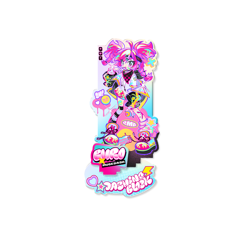 【 pre-sale 】Muse Dash| Rhythm Street  | Double-insertion Laser Standee Set