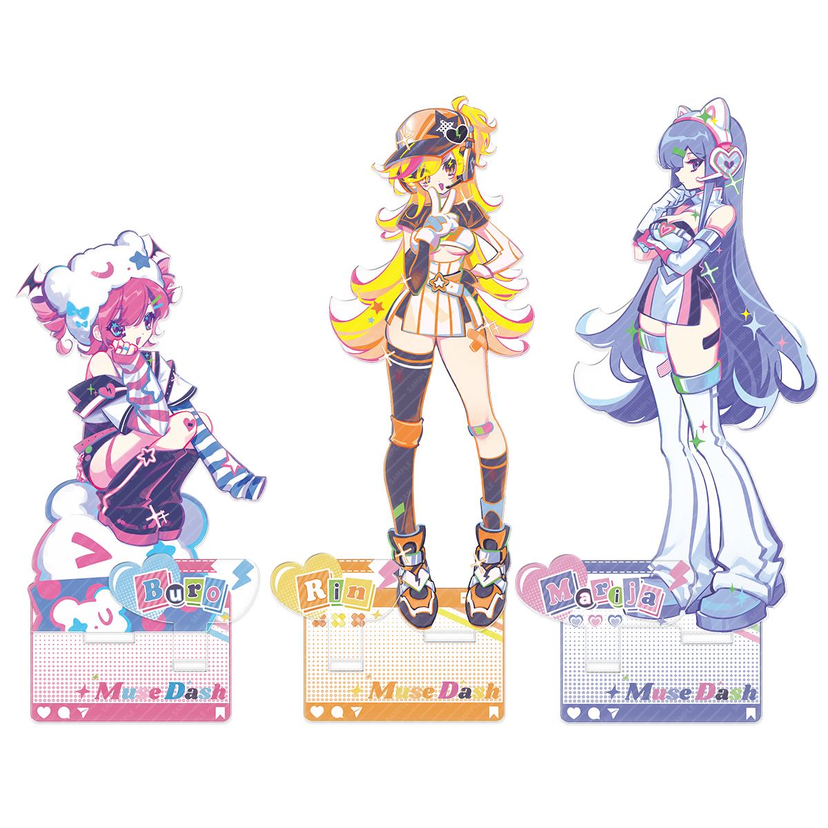 Theme Merch Released&nbsp;Muse Dash Mutown new ver.2 Double-layer Standee