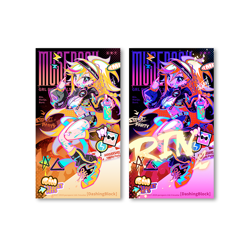 【 pre-sale 】Muse Dash| Rhythm Street  | Raster Postcard