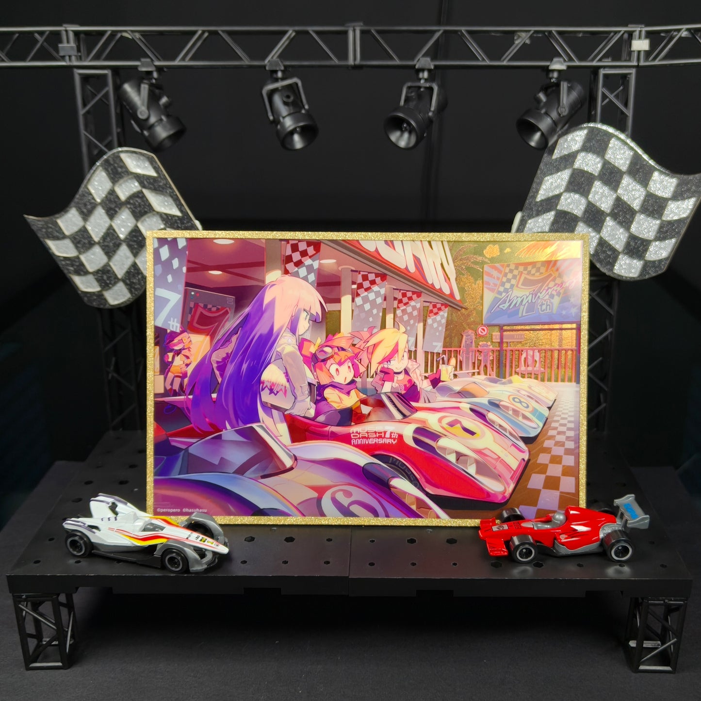 Muse Dash Neon Party 7th Anniversary Acrylic Shikishi