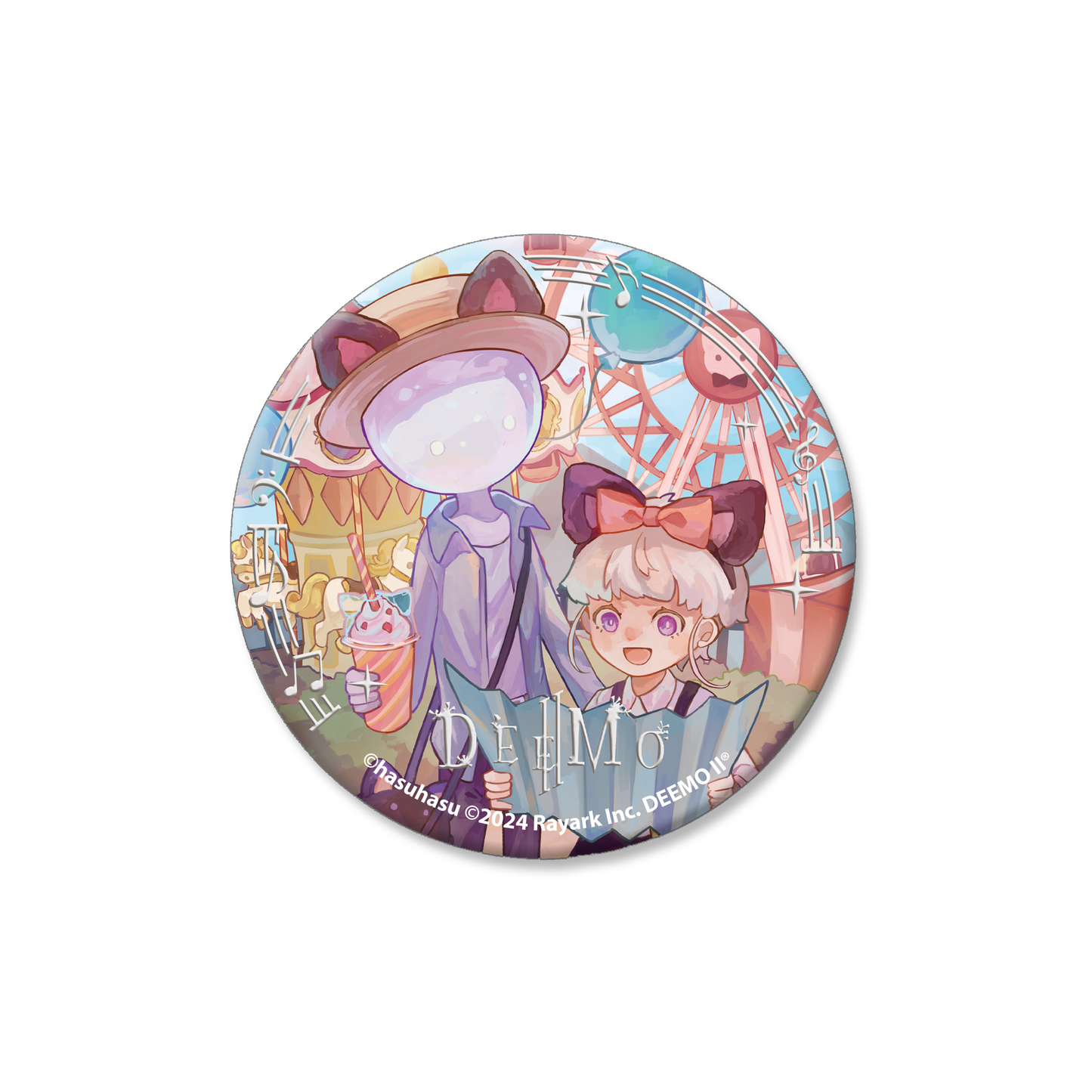 DEEMO II| Dawn of Flower Rhythm |Tactile Silver Stamping Badge