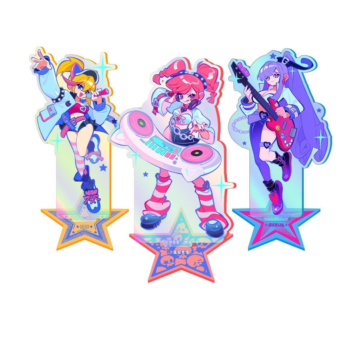 Muse Dash IDOL LIVE 4th Anniv. Colorful Laser Standee